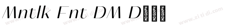 Montlake Font DEMO D字体转换
